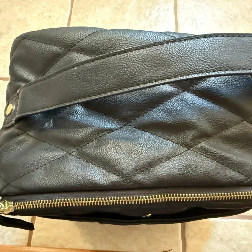 Steve Madden Quilted Diaper OR Work Backpack; Logo tag & lining; Top handle